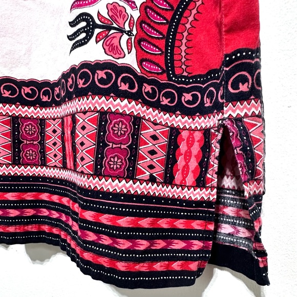 White and Red African Dashiki Top Small/Medium - Picture 7 of 8